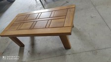 Table basse en orme massif