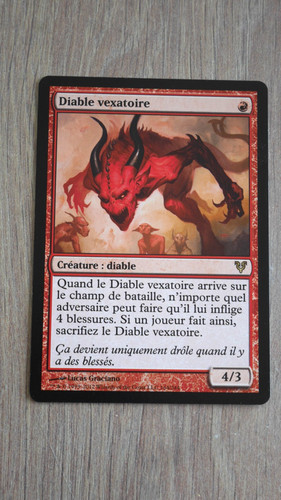Carte magic mtg diable - , :