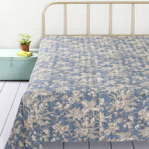 Indien handmade gris floral - gris,