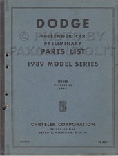 1939 Dodge Voiture Export