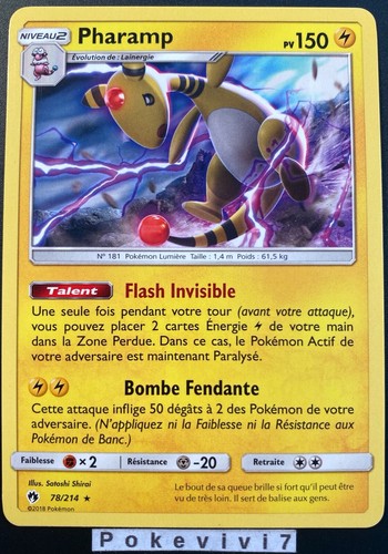 Carte pokemon pharamp 214 - pokemon, 78/214