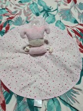 Doudou Poupée Corolle Rose Rond