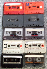 10 K7 audio Vierges 60 mn