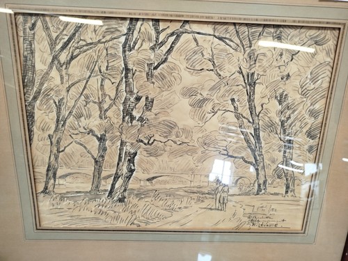 Dessin original signé andré - signé,
