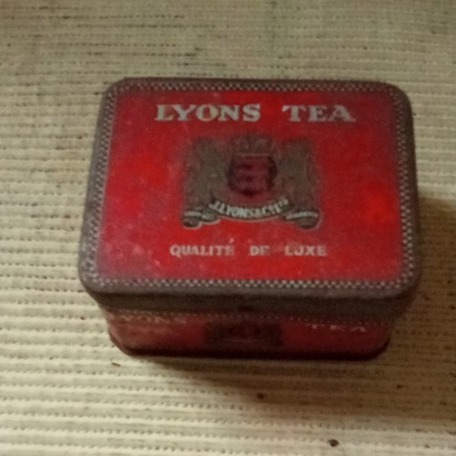 Lyons tea boîte - lyons, métallique