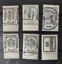 Belgique lot-2- 6 timbres