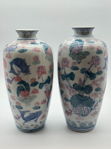 Paire vases balustres - paire,
