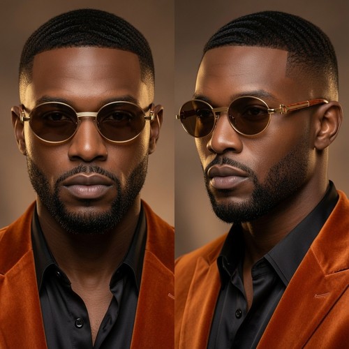 Fashion round sunglasses men - fashion,