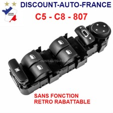 bouton commande platine  interrupteur leve vitre Peugeot 807 Citroën c8 c5 - @@
