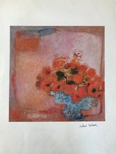 ROBERT DELVAL AFFICHE 1976  SIGNATURE GALERIE EXPOSITION ORIGINAL FRENCH POSTER 