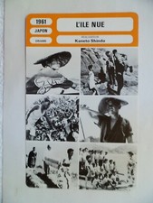 CARTE FICHE CINEMA 1961 L'ILE