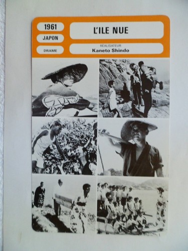 Carte fiche cinema 1961 ile - cinema, l'ile
