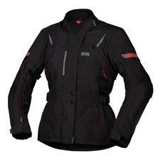 Veste textile iXS Liz-ST pour femmes noir/rouge veste de moto Touring...