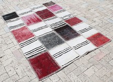 Tapis Turc 51''x72'' Patchwork Overdyed Rug 131x185cm