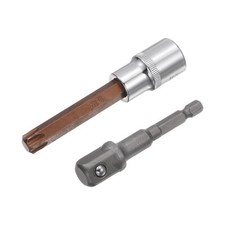 T55 Torx Embout Prise, 1/2" Embout Embout 4" Tige Hexagonale Perceuse Adaptateur