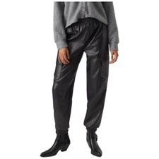 Vero Moda Pantalon Cargo Cuir