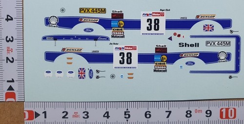 Decals ford escort mki - 1/43,