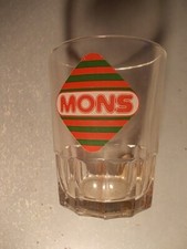 Superbe verre à bière MONS Pélican galopin 8 cm brasserie Mons Baroeul 1970 pop