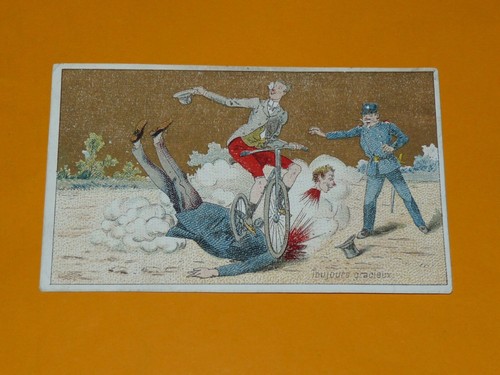 Chromo 1890 1910 cour aux - la,