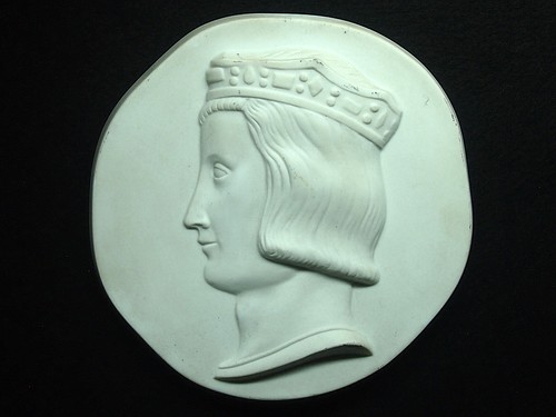 Medaillon bisc porcelaine jm - bisc.,