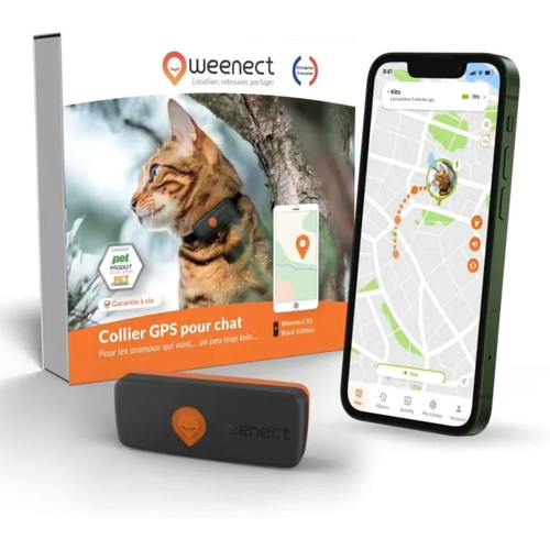 Traceur gps chat weenect - chat,