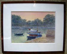 BELLE AQUARELLE ' LE BATEAU