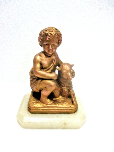 Statuette régule doré - statuette, en