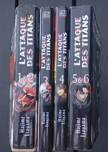 Lot mangas attaque des - lot,