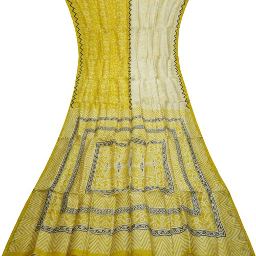 Sarees vintage jaunes 100 - jaunes, 100%