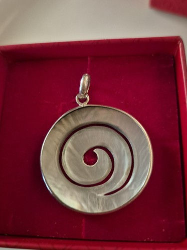 Pendentif spirale nacre - spirale, en