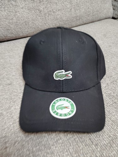 Lacoste black baseball cap men - black,