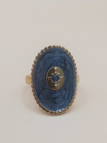 Bague acier inoxydable - or,