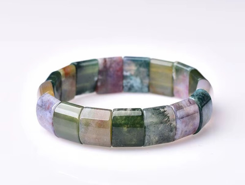 Bracelet perles agate - de,