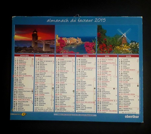 Almanach calendrier facteur - calendrier,