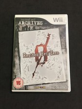 Resident Evil Zero Wii Nintendo Wii Wii U Pal Anglais Usagé Complet