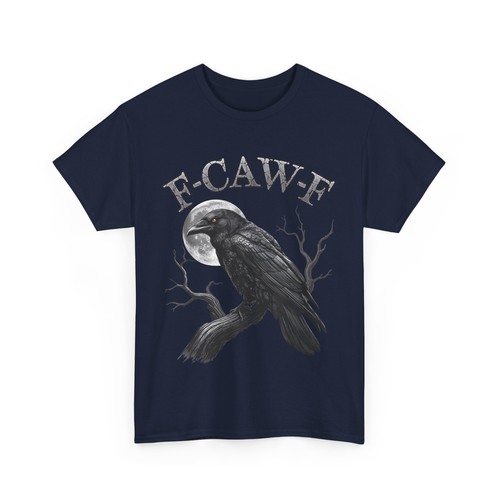 Black crow caw f - crow,, shirt
