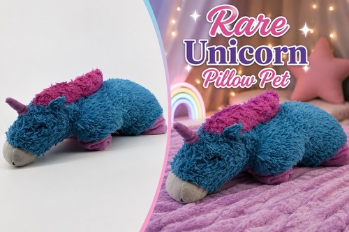 Pillow pets blue pink - blue, unicorn