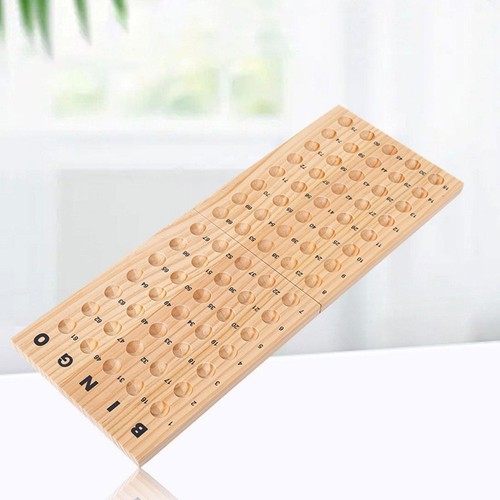 Plateau bingo bois - en,