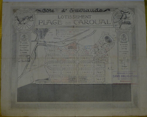 Carte ancienne bretagne erquy - bretagne,