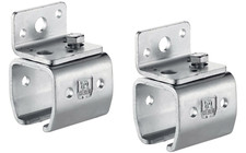 2x Helm Agricole Fixation Murale Manche Prise Rail Portail Coulissant Acier