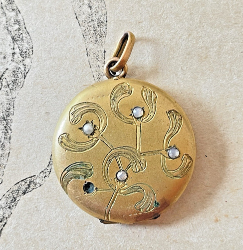 Pendentif médaillon porte - pendentif,
