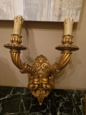 Applique Ancienne En Bois Doré