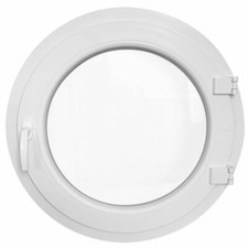 Fenêtre ronde à la française PVC Blanc Oeil de boeuf droit ou gauche