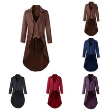 Manteau gothique victorien élégant pour homme parfait pour cosplay et fêtes d