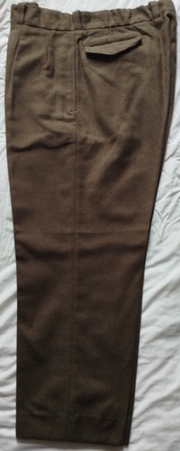 Pantalon laine kaki - laine,