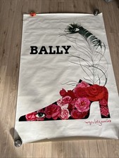 Affiche Poster Original Bally Roger Bezombes France Chaussures Shoe Roses Flower
