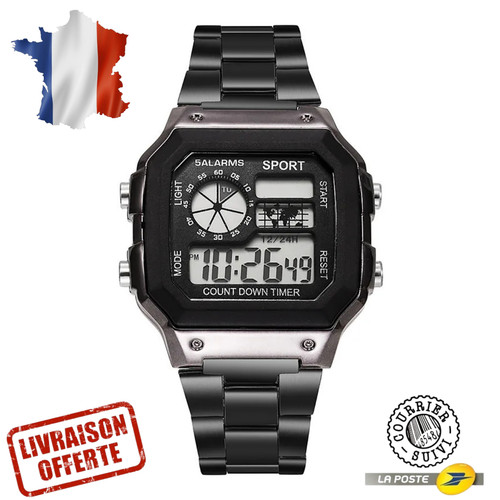 Montre digitale homme sport - digitale,