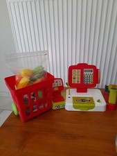 Smoby - Lot Caisse enregistreuse avec fruits et chariot
