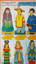 JELP DÉCOUPAGE JOLIS COSTUMES EXOTIQUES FÉMININS  15 SUJETS  DERNIER EXEMPLAIRE