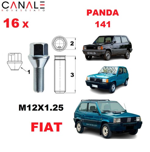 Kit boulons roue fiat - kit,